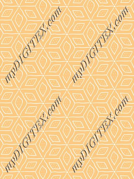 Endless stars in orange and white