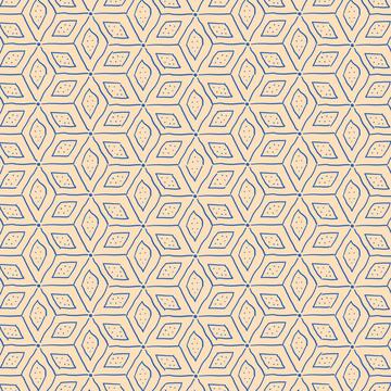 Endless stars in peach and blue