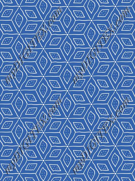 Endless stars in classic blue and white