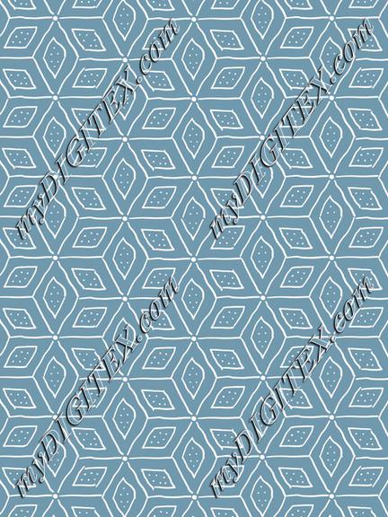 Endless stars in blue and white