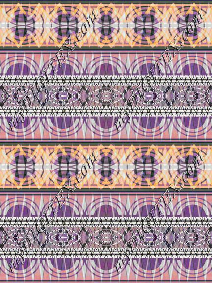 Yellow pink tribal geometric pattern