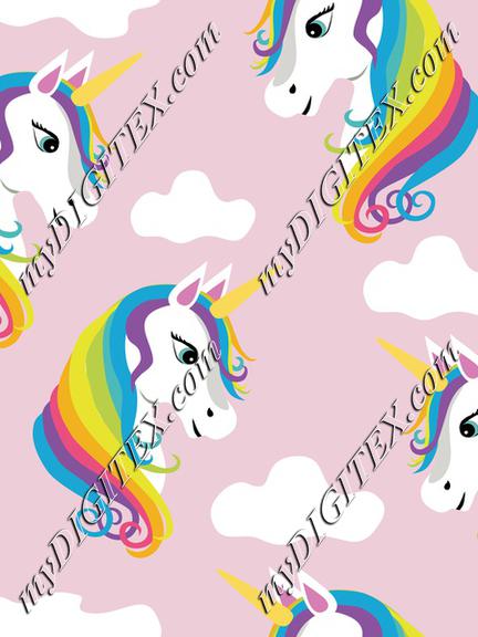 Unicorns Rainbow Pink