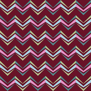 Watercolor Succulents (Tribal Chevrons)