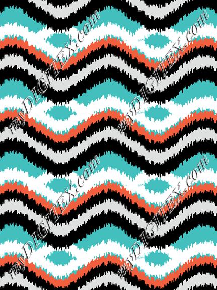 Southwest Tribal Furry Chevrons