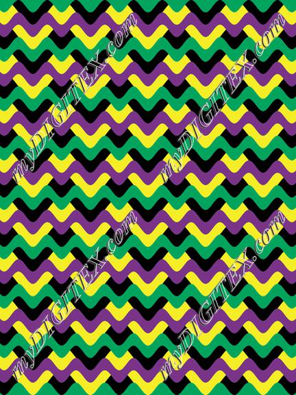 Mardi Gras Chevron Funk