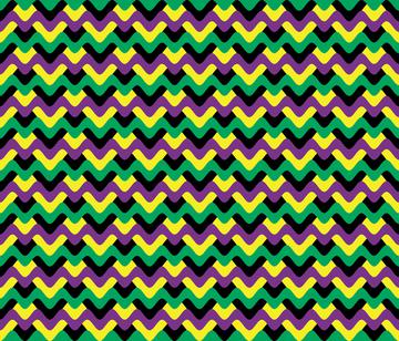 Mardi Gras Chevron Funk