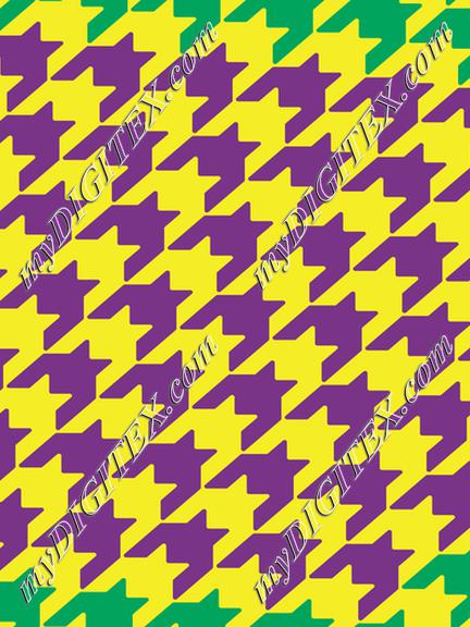 Mardi Gras Houndstooth