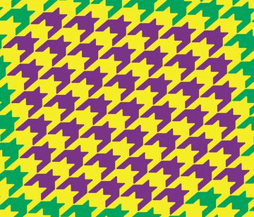 Mardi Gras Houndstooth