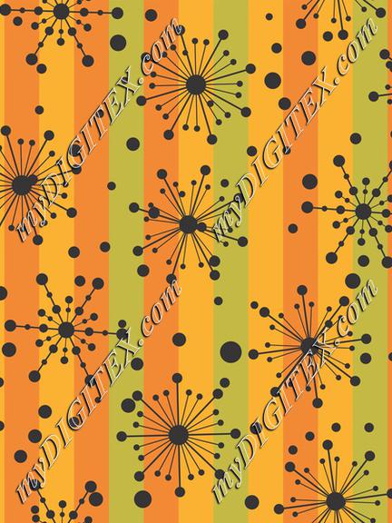 Retro Mod 2 Atomic Stripes