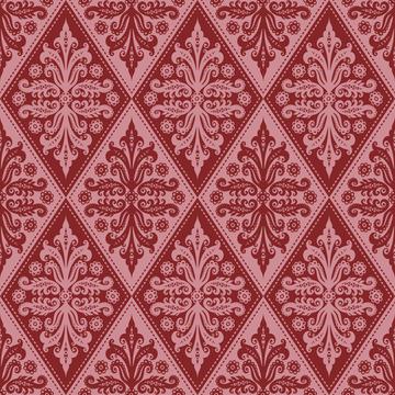 Watercolor Bouquet Damask 5