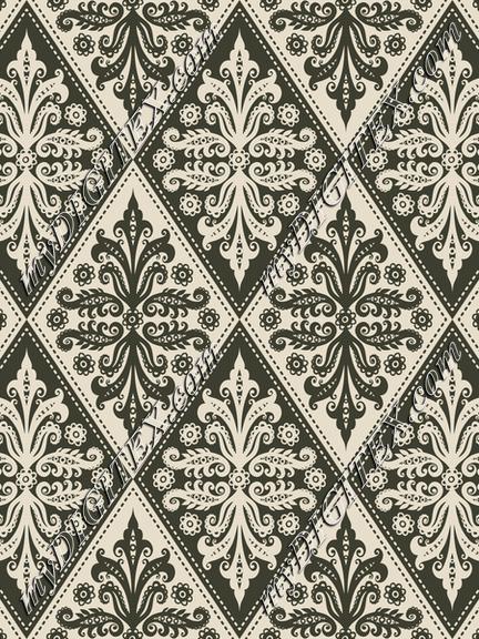 Watercolor Bouquet Damask 4