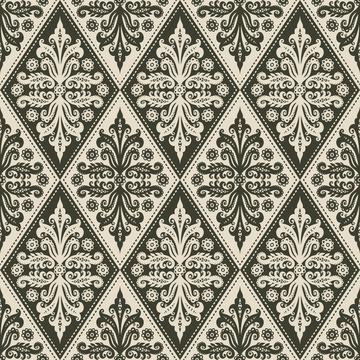 Watercolor Bouquet Damask 4