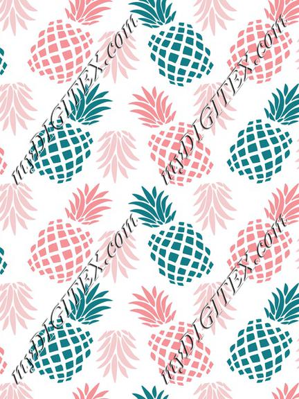 Pineapples-green-pink