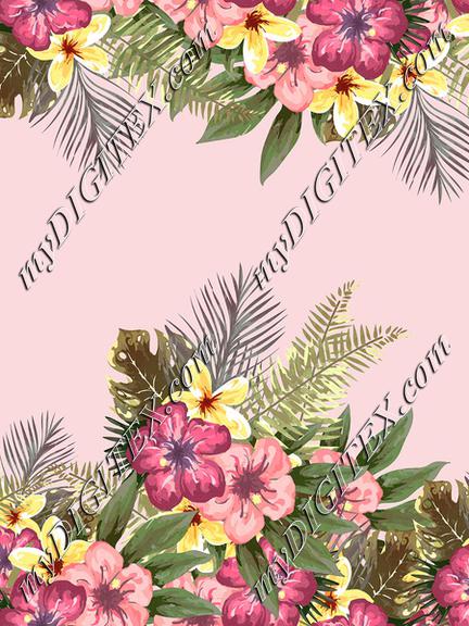 Tropical floral print