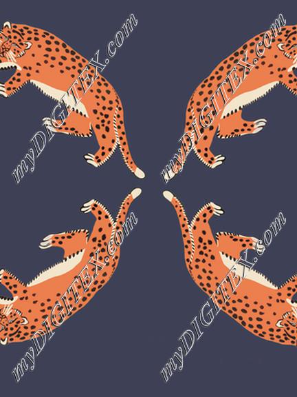 leopard blue
