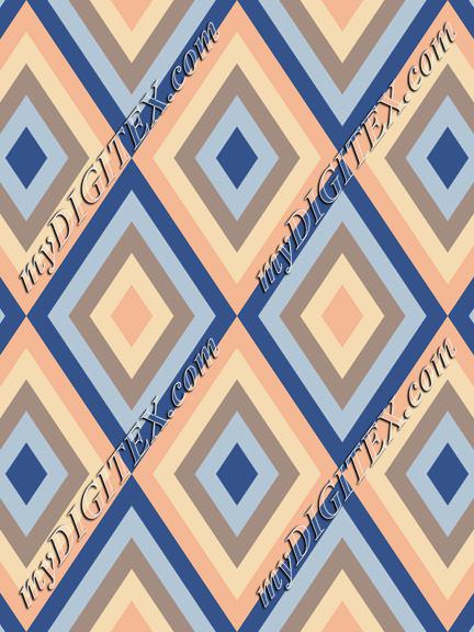 Abstract geometric pattern in Classic blue, beach color pallette